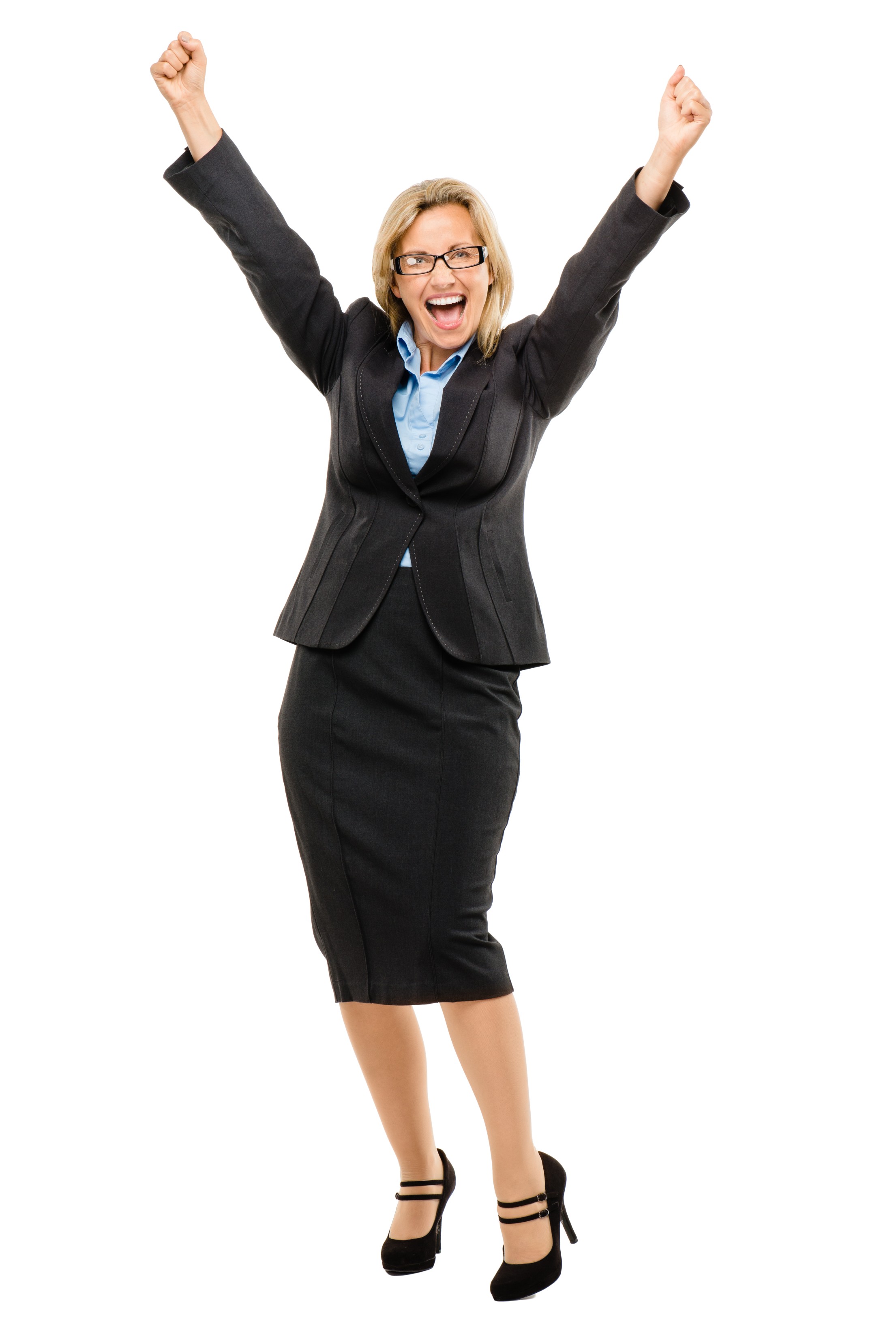 Businessman in Santa Hat