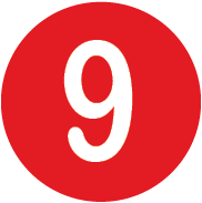 Red Number 9